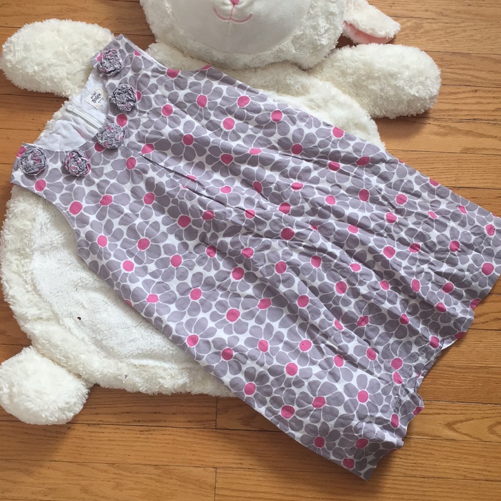 Mini Boden Spring Floral Cotton Dress